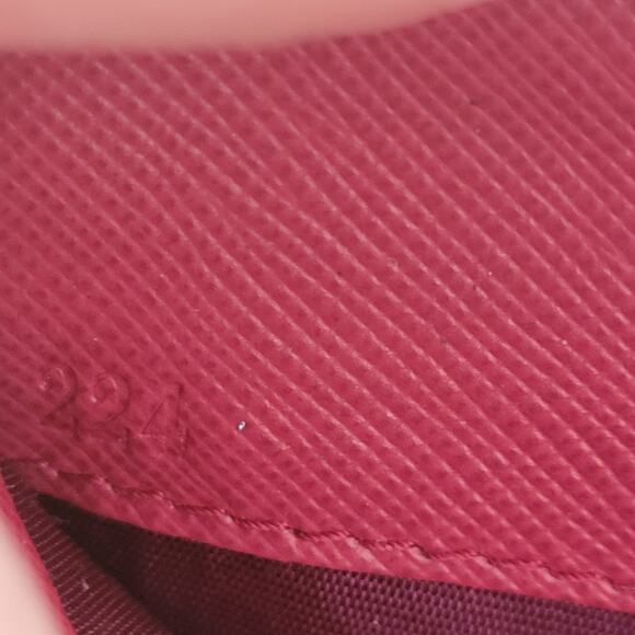 PRADA Authentic Pink Saffiano Leather Logo Wallet Zip Around Large Accordion - Picture 5 of 15